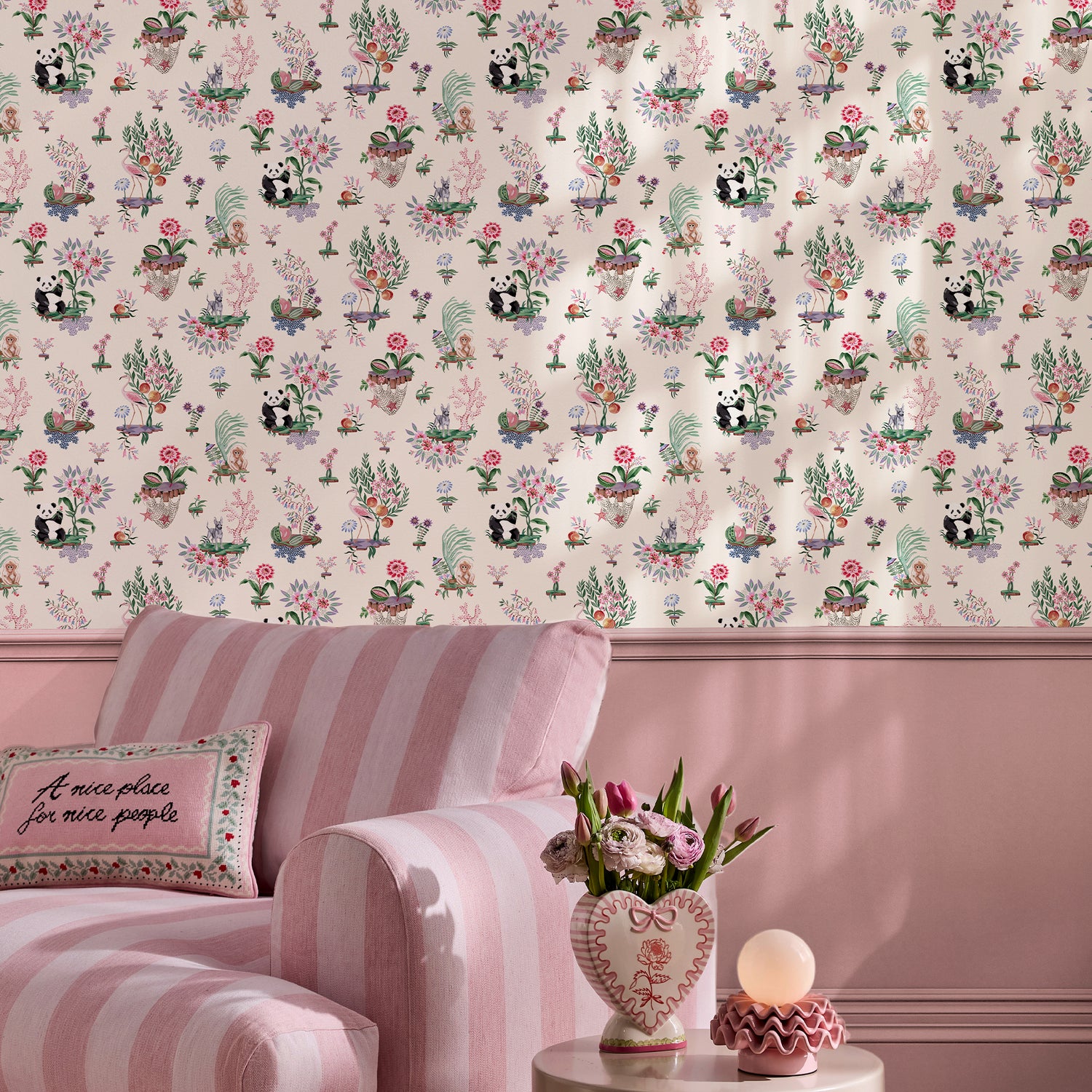 Chihuahua Island Wallpaper in cream color - pattern number 145331 - by Cath Kidston in the Cath Kidston SS26 collection