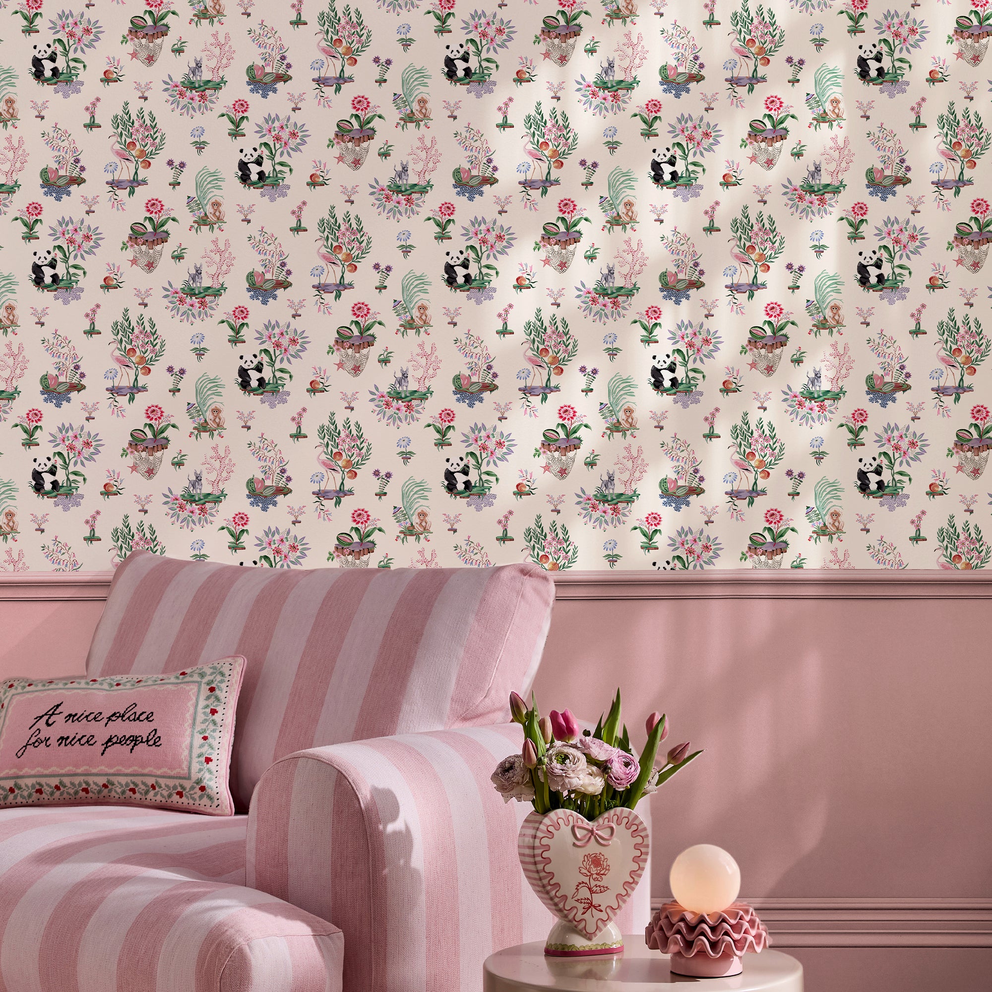 Chihuahua Island Wallpaper in cream color - pattern number 145331 - by Cath Kidston in the Cath Kidston SS26 collection