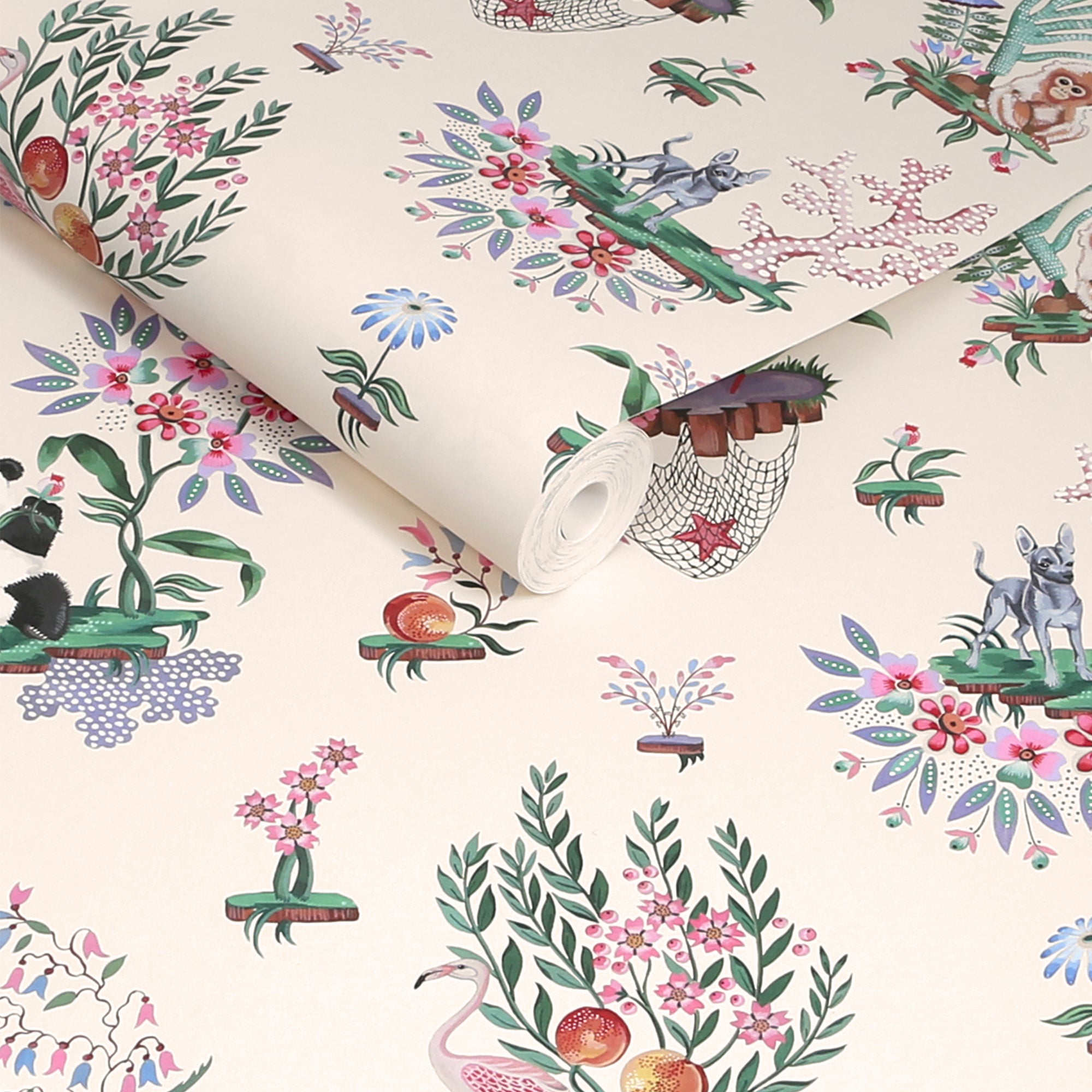 Chihuahua Island Wallpaper in cream color - pattern number 145331 - by Cath Kidston in the Cath Kidston SS26 collection