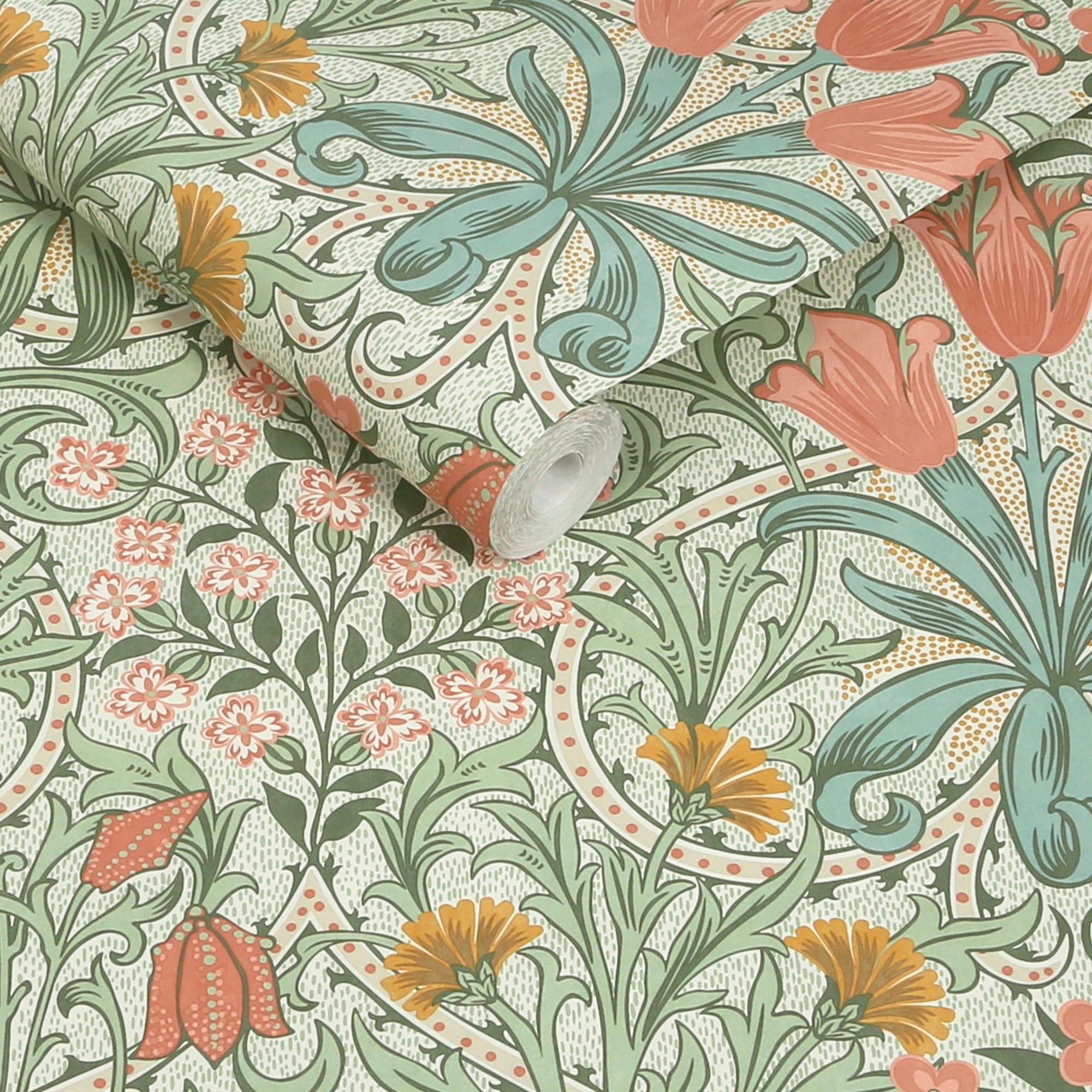 Woodland Weeds Wallpaper in spring garden color - pattern number 145675 - by William Morris in the William Morris at Home SS26 collection