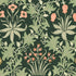 Celandine Wallpaper in forest color - pattern number 145682 - by William Morris in the William Morris at Home SS26 collection
