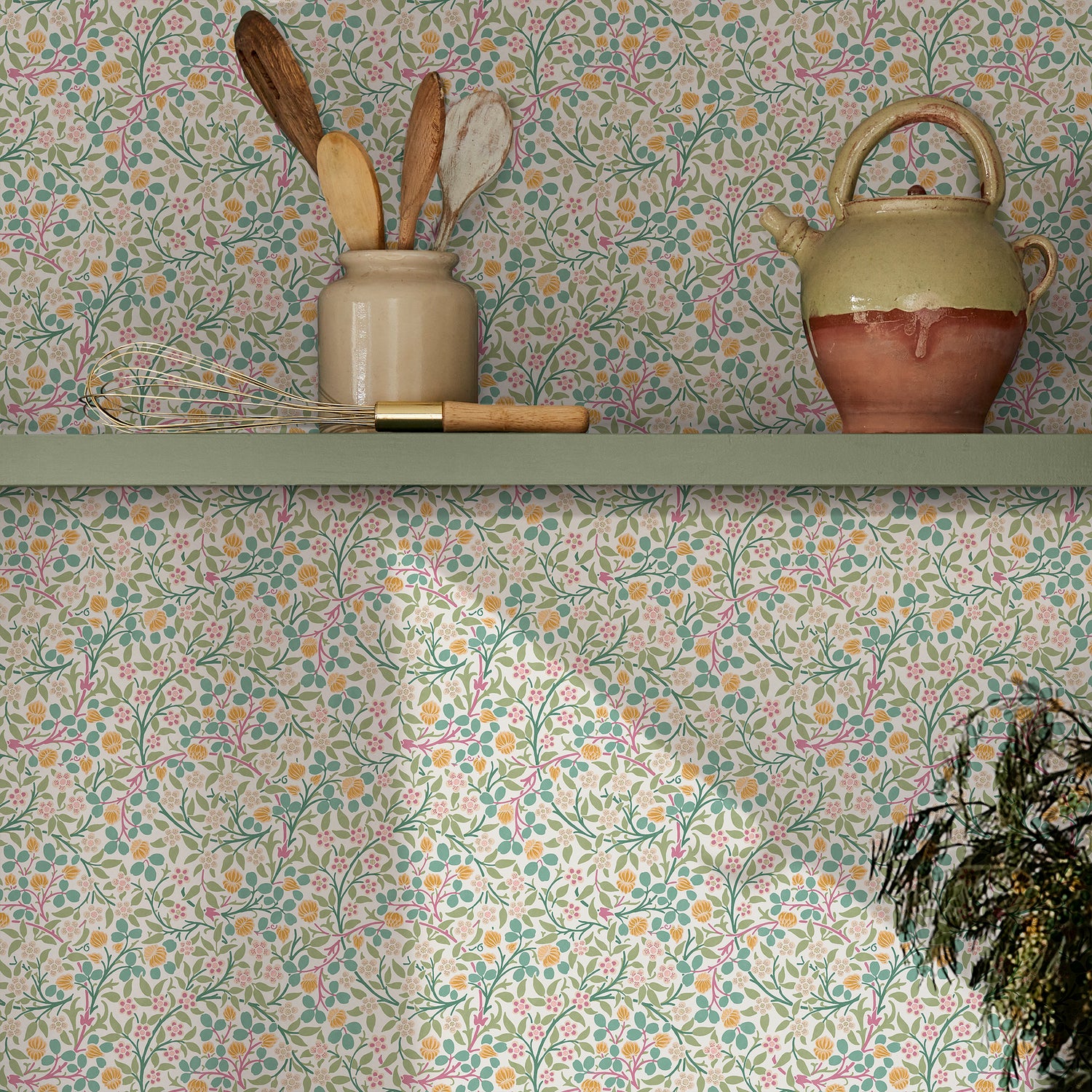Clover Wallpaper in spring garden color - pattern number 145683 - by William Morris in the William Morris at Home SS26 collection