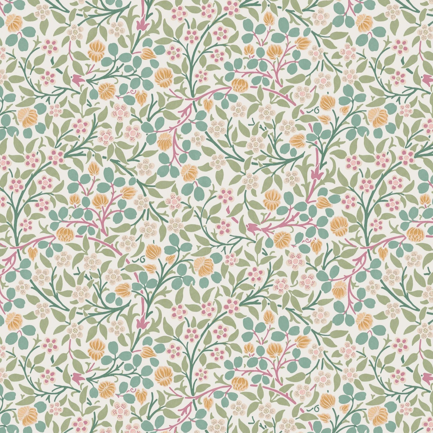 Clover Wallpaper in spring garden color - pattern number 145683 - by William Morris in the William Morris at Home SS26 collection