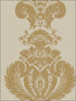 Baudelaire wallpaper in linen and gold color - pattern number 94/1003.CS.0 - by Cole and Son in the Albemarle collection