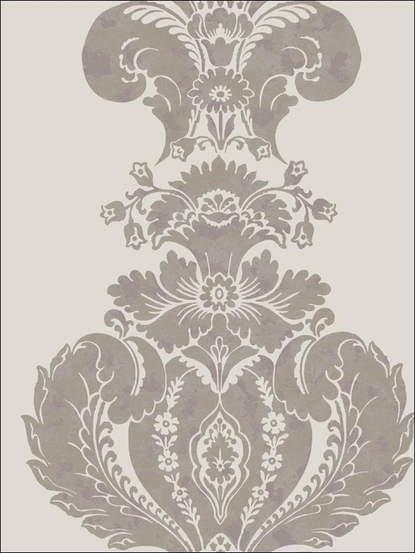 Baudelaire wallpaper in grey and silver color - pattern number 94/1004.CS.0 - by Cole and Son in the Albemarle collection