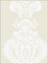 Baudelaire wallpaper in white and ivory color - pattern number 94/1005.CS.0 - by Cole and Son in the Albemarle collection