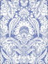 Chatterton wallpaper in blue and white color - pattern number 94/2012.CS.0 - by Cole and Son in the Albemarle collection
