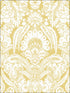 Chatterton wallpaper in french yellow and ivory color - pattern number 94/2013.CS.0 - by Cole and Son in the Albemarle collection