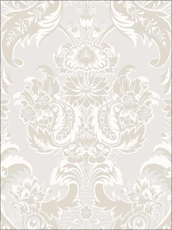 Wyndham wallpaper in white and pearl color - pattern number 94/3015.CS.0 - by Cole and Son in the Albemarle collection