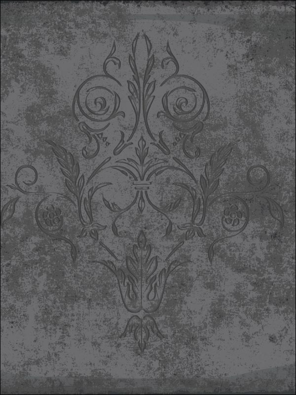 Albery wallpaper in graphite color - pattern number 94/4020.CS.0 - by Cole and Son in the Albemarle collection