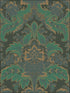 Aldwych wallpaper in green and gold color - pattern number 94/5028.CS.0 - by Cole and Son in the Albemarle collection