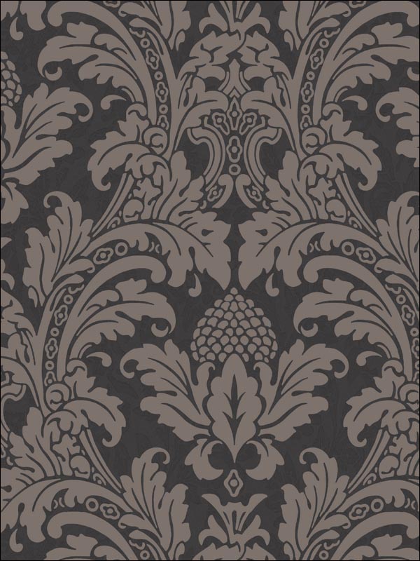 Blake wallpaper in black and graphite color - pattern number 94/6032.CS.0 - by Cole and Son in the Albemarle collection