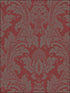 Blake wallpaper in red and silver color - pattern number 94/6034.CS.0 - by Cole and Son in the Albemarle collection