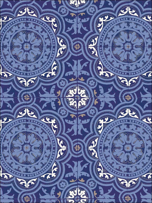 Piccadilly wallpaper in blue color - pattern number 94/8044.CS.0 - by Cole and Son in the Albemarle collection