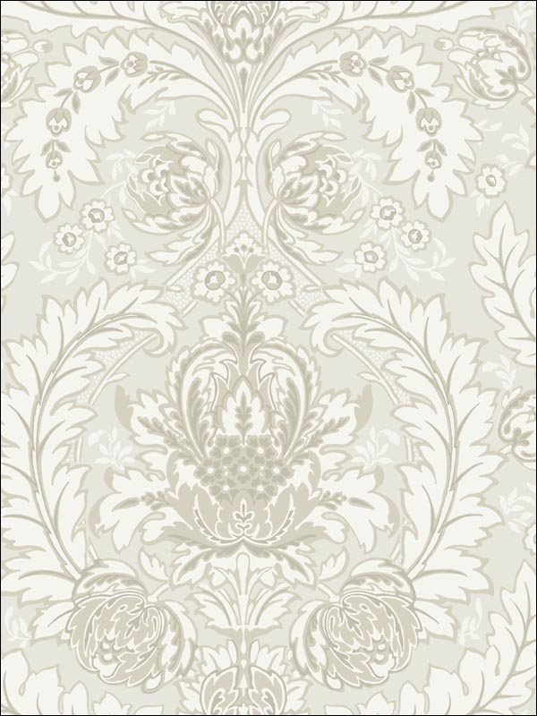 Coleridge wallpaper in white and ivory color - pattern number 94/9047.CS.0 - by Cole and Son in the Albemarle collection