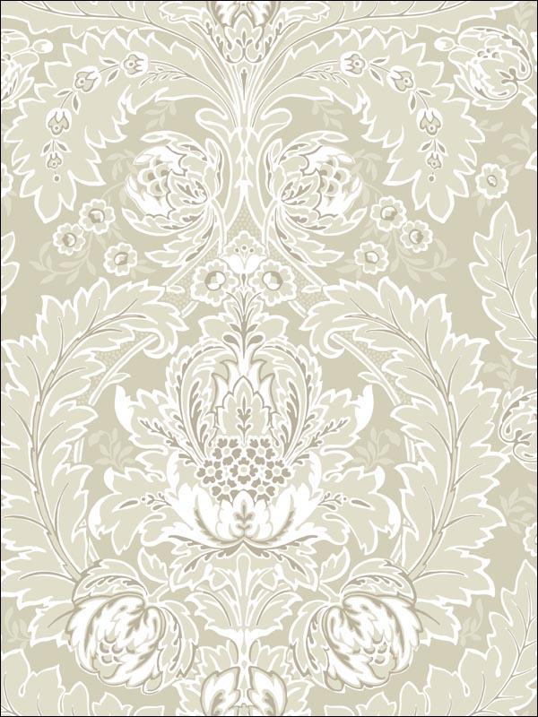 Coleridge wallpaper in linen and white color - pattern number 94/9048.CS.0 - by Cole and Son in the Albemarle collection