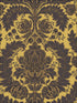 Coleridge wallpaper in yellow gold and black color - pattern number 94/9049.CS.0 - by Cole and Son in the Albemarle collection