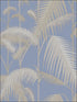 Palm Jungle fabric in straw and blue color - pattern number 95/1006.CS.0 - by Cole and Son in the Contemporary Restyled collection