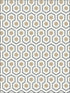 Hicks Hexagon fabric in gilver white black color - pattern number 95/3016.CS.0 - by Cole and Son in the Contemporary Restyled collection