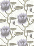 Summer Lily wallpaper in lilac green white color - pattern number 95/4023.CS.0 - by Cole and Son in the Contemporary Restyled collection