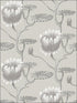 Summer Lily fabric in taupe white color - pattern number 95/4025.CS.0 - by Cole and Son in the Contemporary Restyled collection