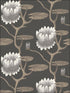 Summer Lily wallpaper in black white gold color - pattern number 95/4026.CS.0 - by Cole and Son in the Contemporary Restyled collection