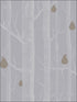 Woods and Pears wallpaper in slate silver color - pattern number 95/5030.CS.0 - by Cole and Son in the Contemporary Restyled collection