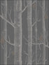 Woods and Pears fabric in gilver black color - pattern number 95/5031.CS.0 - by Cole and Son in the Contemporary Restyled collection