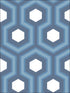 Hicks Grand fabric in blue color - pattern number 95/6035.CS.0 - by Cole and Son in the Contemporary Restyled collection