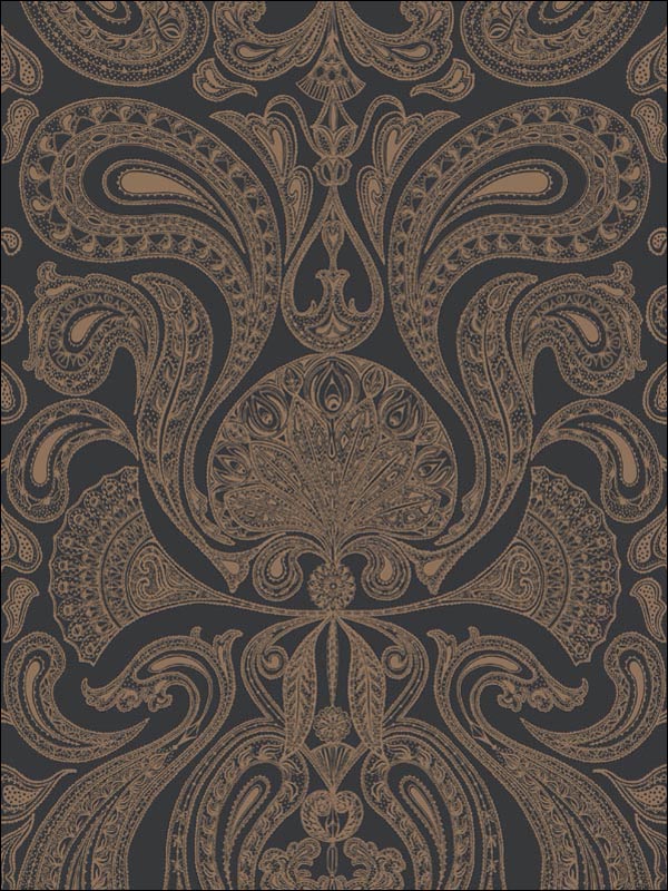 Malabar wallpaper in bronze black color - pattern number 95/7044.CS.0 - by Cole and Son in the Contemporary Restyled collection