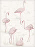 Flamingos fabric in pink white color - pattern number 95/8045.CS.0 - by Cole and Son in the Contemporary Restyled collection