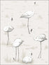Flamingos fabric in charcoal white color - pattern number 95/8046.CS.0 - by Cole and Son in the Contemporary Restyled collection