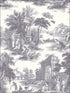 Villandry fabric in charcoal color - pattern number 99/1003.CS.0 - by Cole and Son in the Folie collection