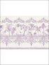 Rou Border fabric in dove color - pattern number 99/10043.CS.0 - by Cole and Son in the Folie collection