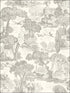 Versailles fabric in charcoal color - pattern number 99/15061.CS.0 - by Cole and Son in the Folie collection
