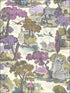 Versailles Grand fabric in mulberry color - pattern number 99/16065.CS.0 - by Cole and Son in the Folie collection