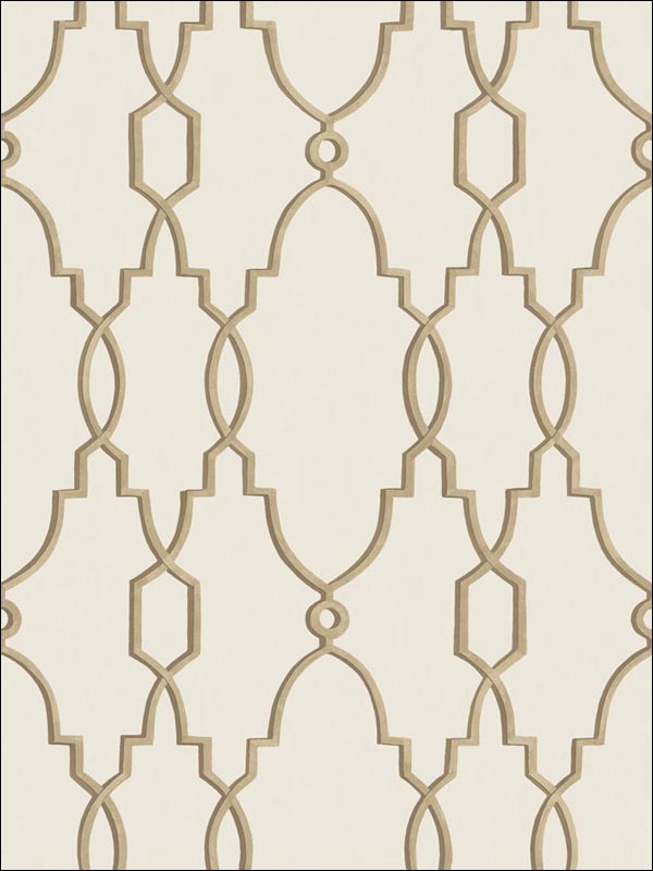 Parterre wallpaper in gold color - pattern number 99/2010.CS.0 - by Cole and Son in the Folie collection