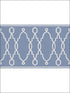 Parterre Border fabric in cobalt blue color - pattern number 99/3014.CS.0 - by Cole and Son in the Folie collection