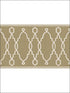 Parterre Border fabric in gold color - pattern number 99/3017.CS.0 - by Cole and Son in the Folie collection
