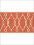 Parterre Border fabric in red color - pattern number 99/3018.CS.0 - by Cole and Son in the Folie collection