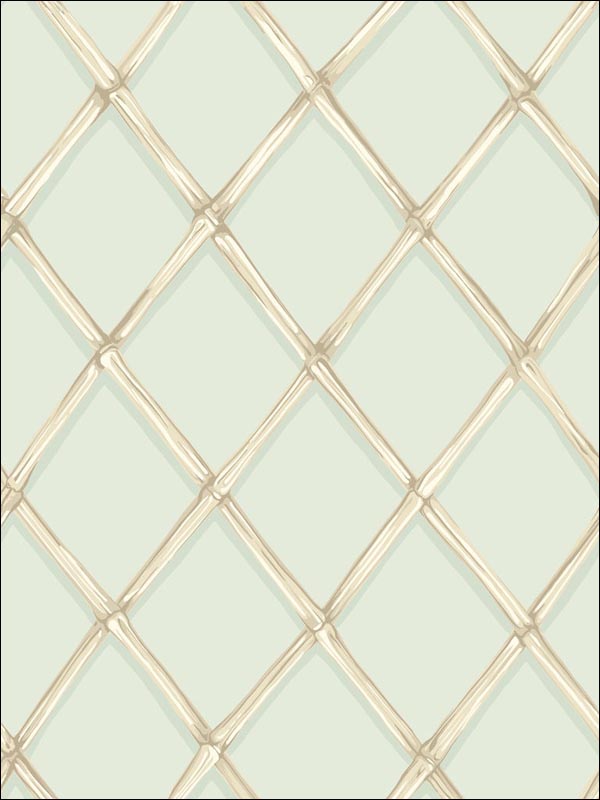 Bagatelle wallpaper in duck egg color - pattern number 99/5025.CS.0 - by Cole and Son in the Folie collection