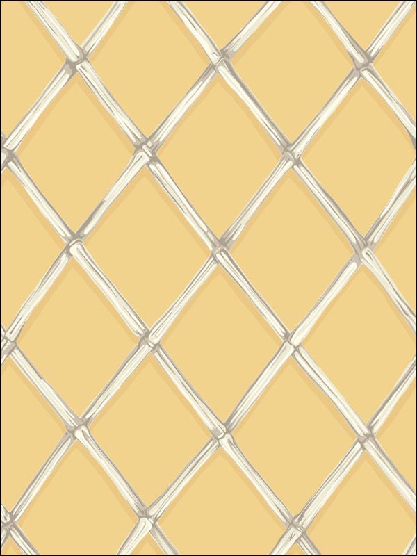Bagatelle wallpaper in yellow color - pattern number 99/5027.CS.0 - by Cole and Son in the Folie collection