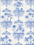 Rousseau fabric in cobalt blue color - pattern number 99/9037.CS.0 - by Cole and Son in the Folie collection