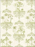 Rousseau fabric in old olive color - pattern number 99/9040.CS.0 - by Cole and Son in the Folie collection
