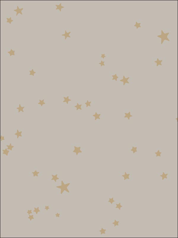 Stars wallpaper in linen and gold color - pattern number 103/3013.CS.0 - by Cole and Son in the Whimsical collection