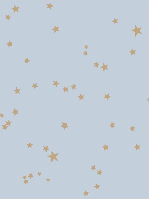 Stars wallpaper in powder blue color - pattern number 103/3016.CS.0 - by Cole and Son in the Whimsical collection
