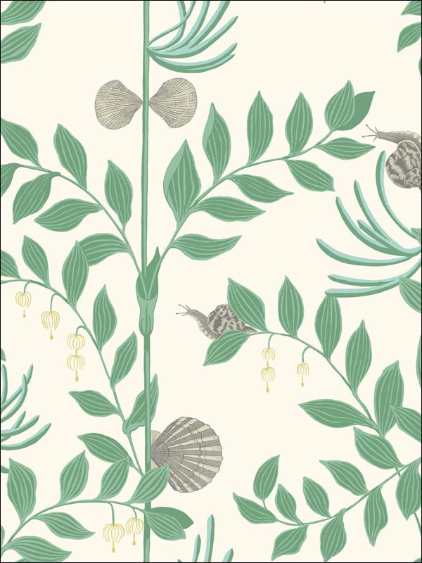 Secret Garden wallpaper in dark green color - pattern number 103/9030.CS.0 - by Cole and Son in the Whimsical collection