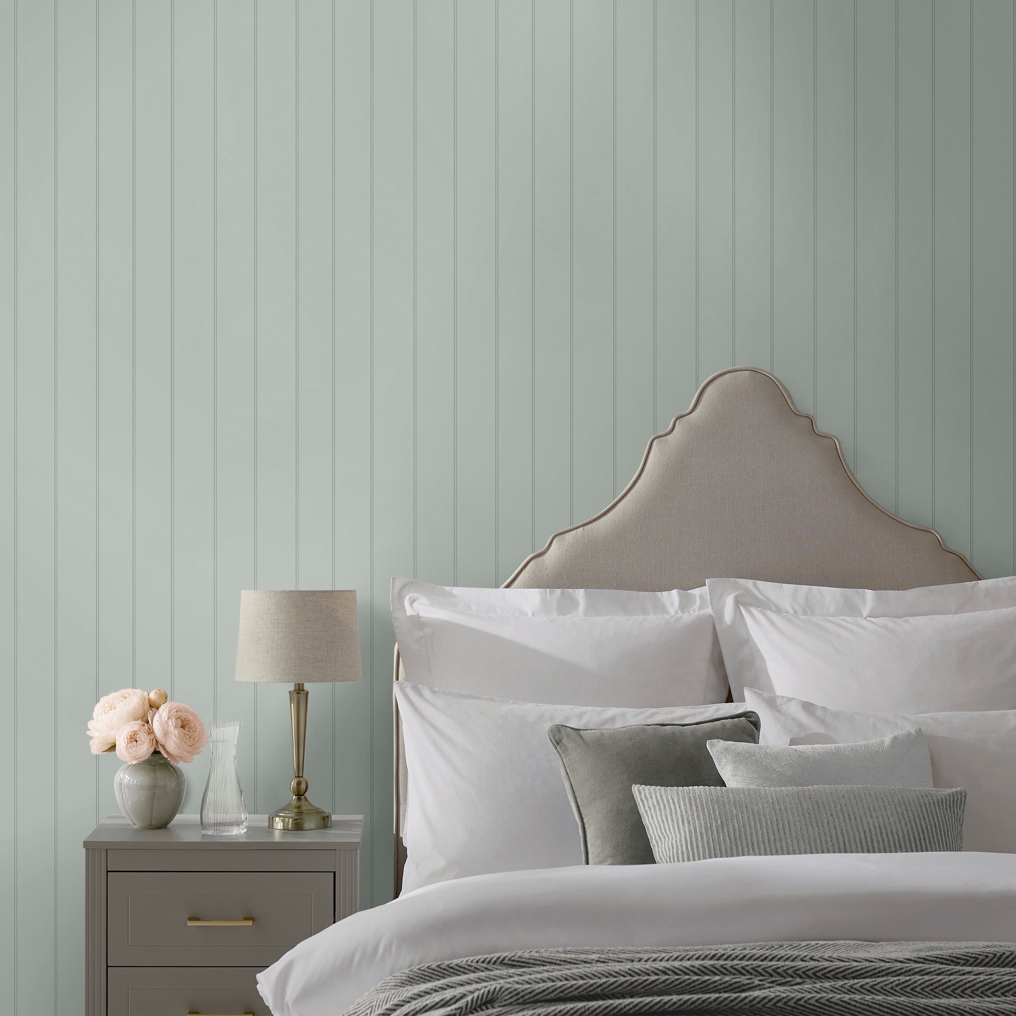 Wood Panel Wallpaper in sage color - pattern number 146786 - by Martha Stewart in the Martha Stewart AW26 collection