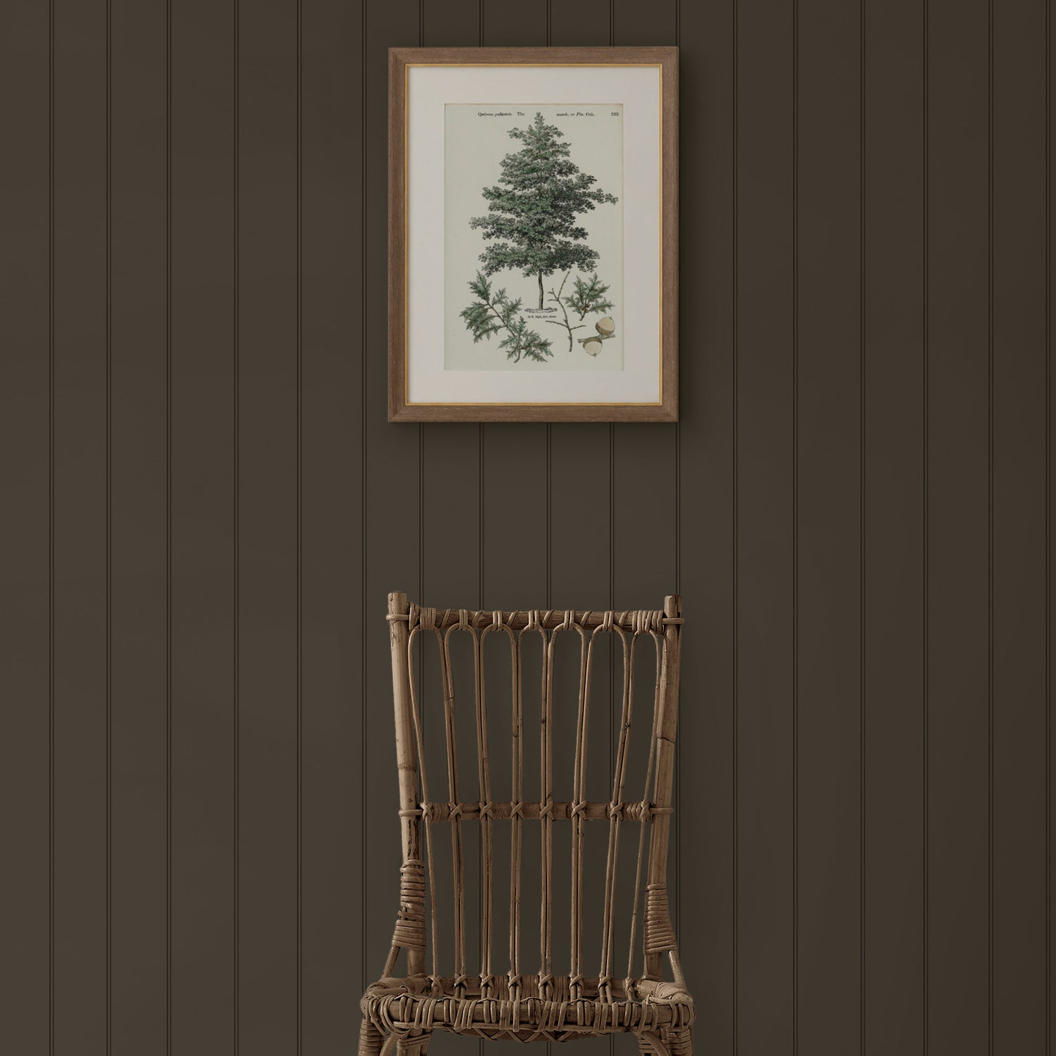 Wood Panel Wallpaper in chestnut color - pattern number 146788 - by Martha Stewart in the Martha Stewart AW26 collection