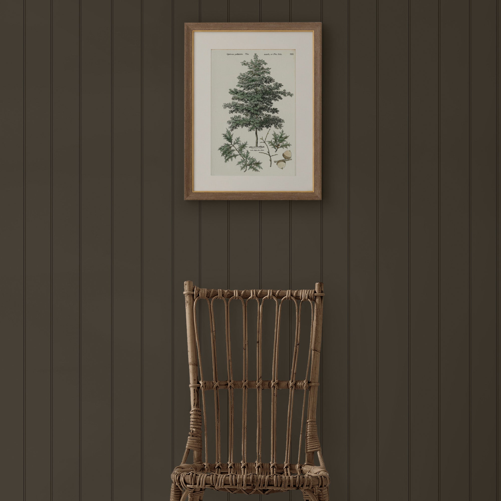Wood Panel Wallpaper in chestnut color - pattern number 146788 - by Martha Stewart in the Martha Stewart AW26 collection